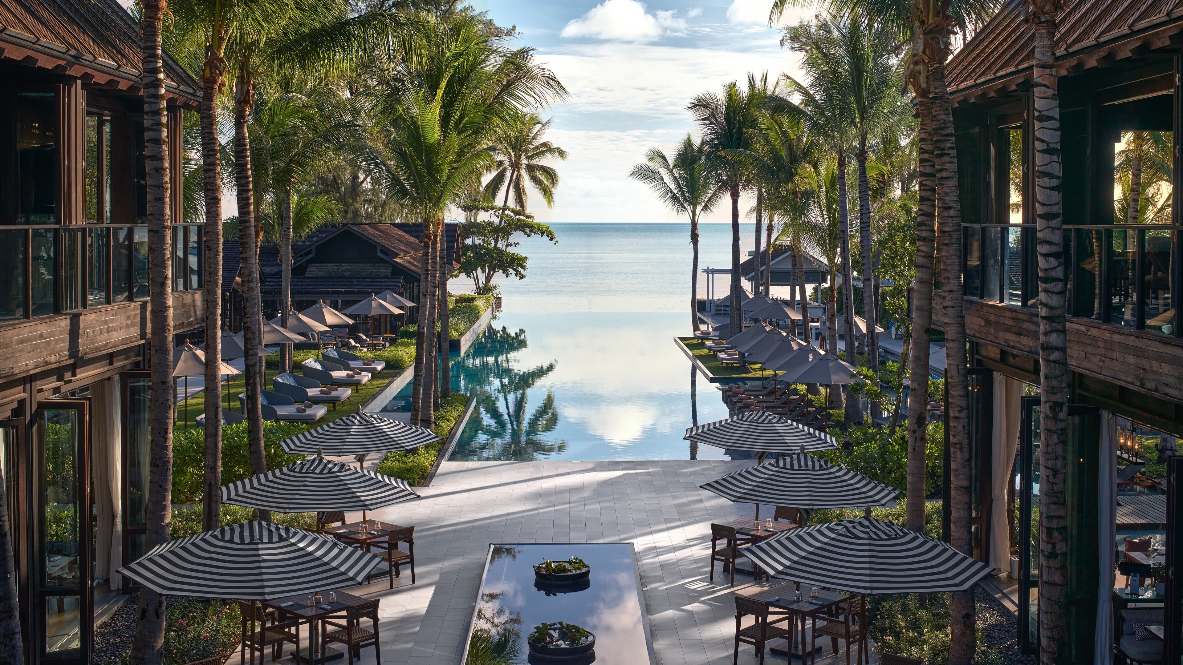 Resort view overlooking the Gulf of Thailand