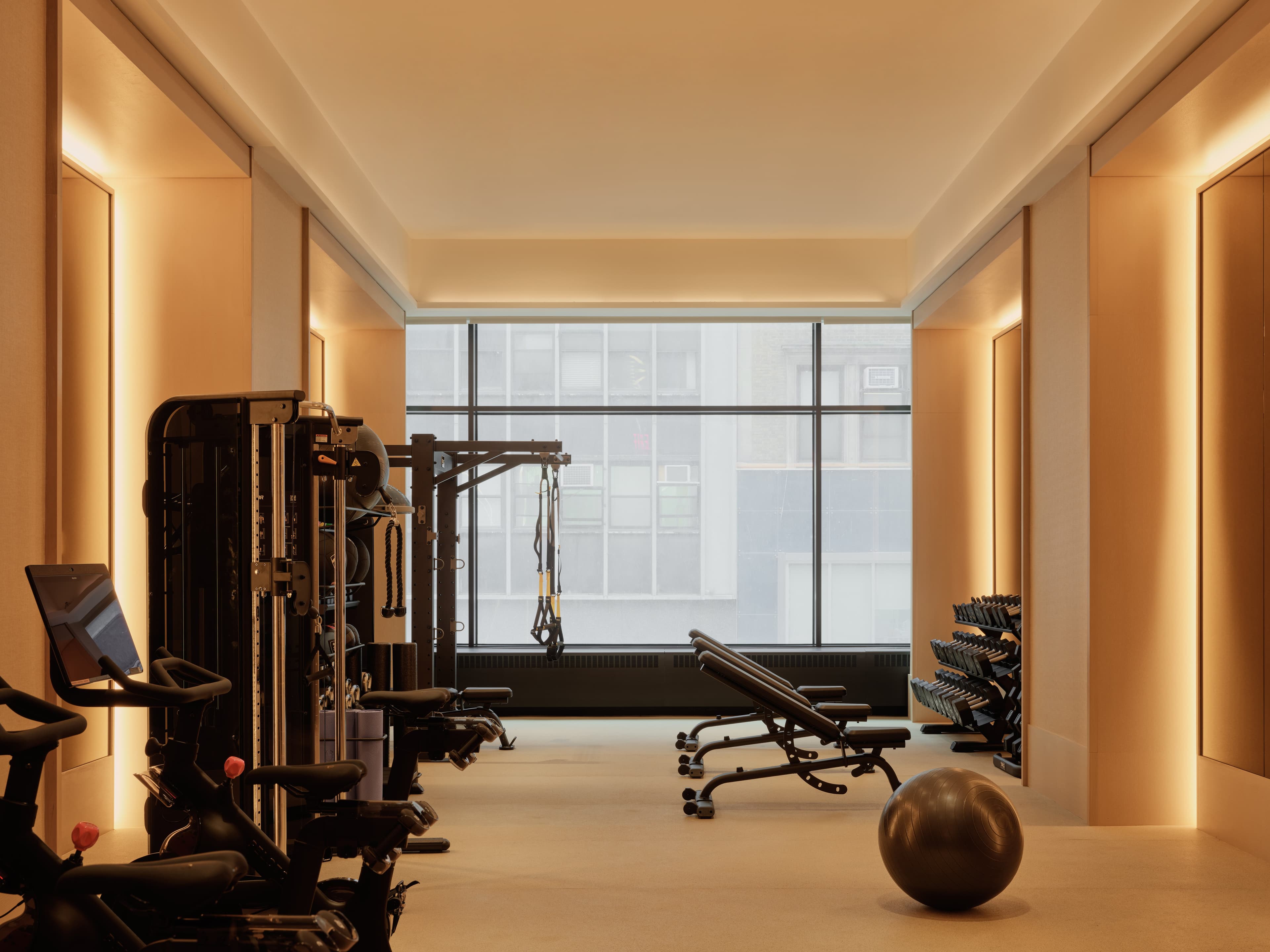 Kimpton Era gym with strength equipment in Midtown NYC
