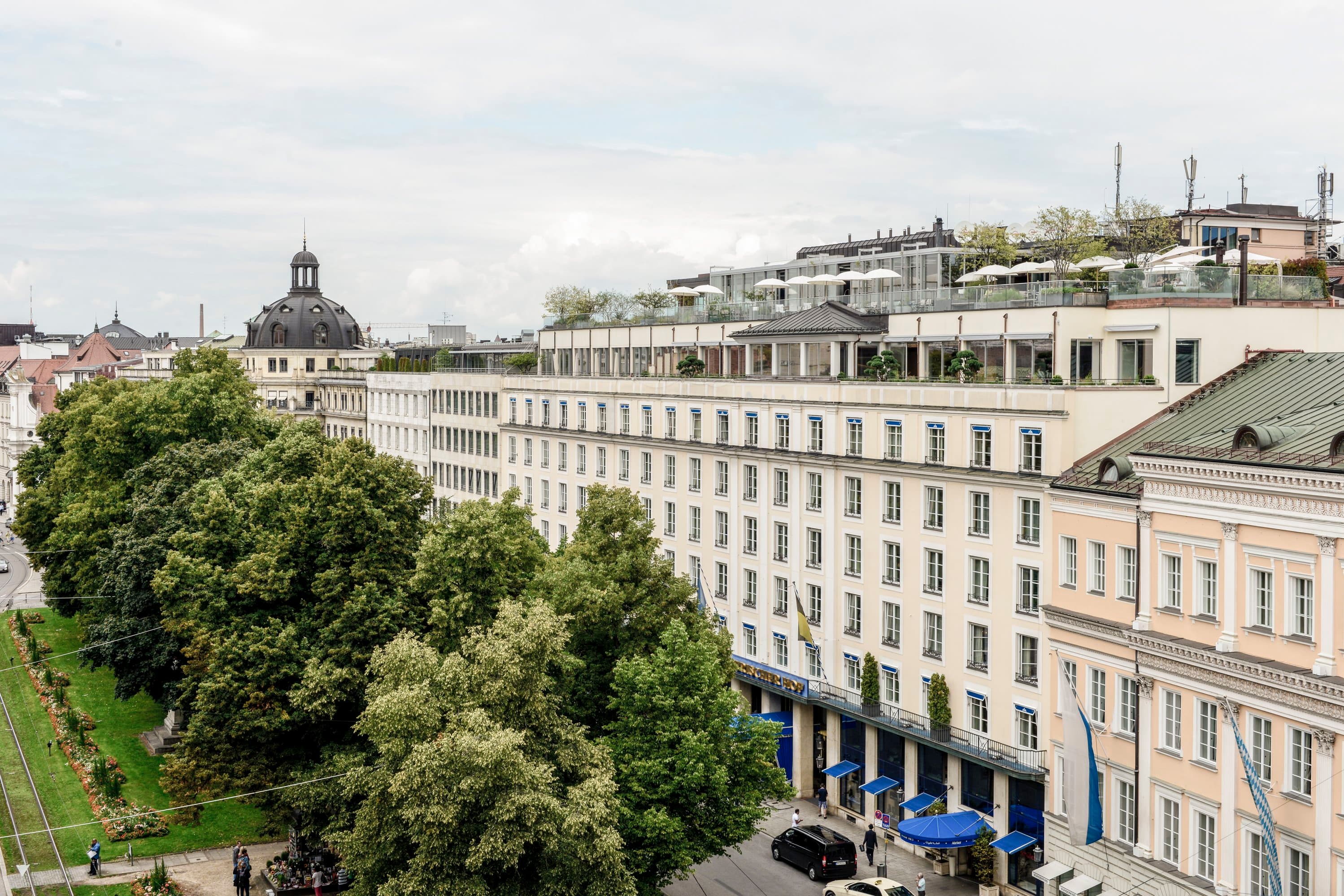 External View of the Hotel from Promenadeplatz