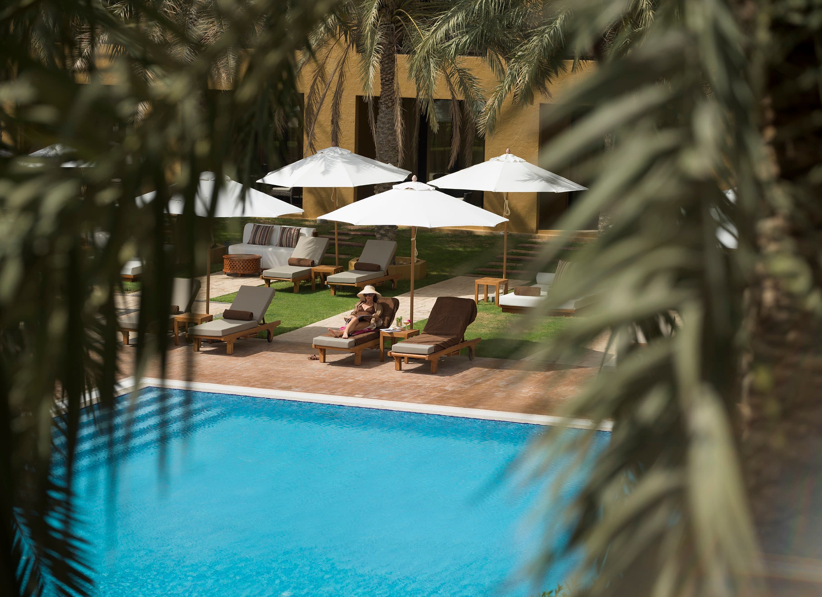 Moments of calm by the pool 