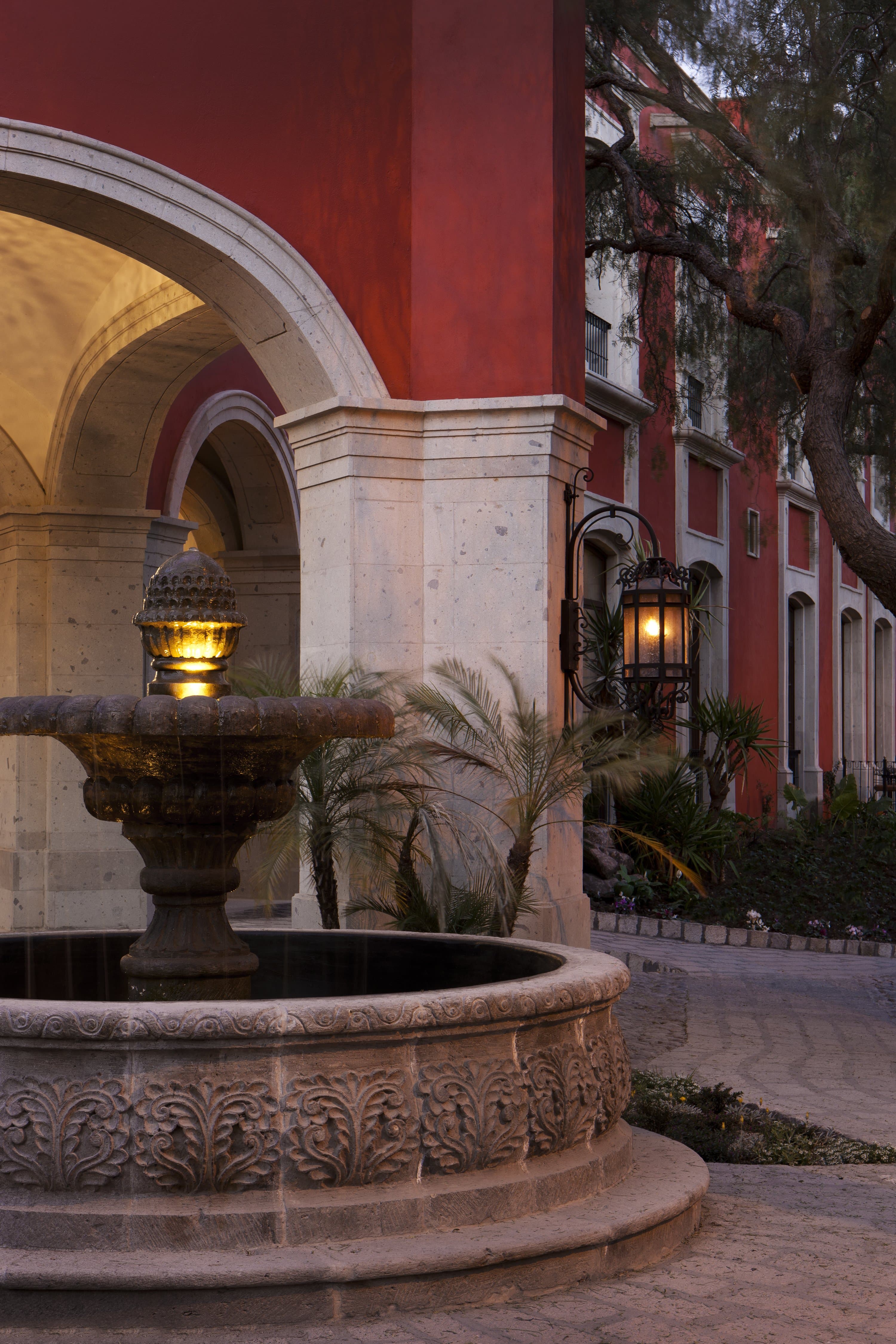 Porte Cochere Fountain