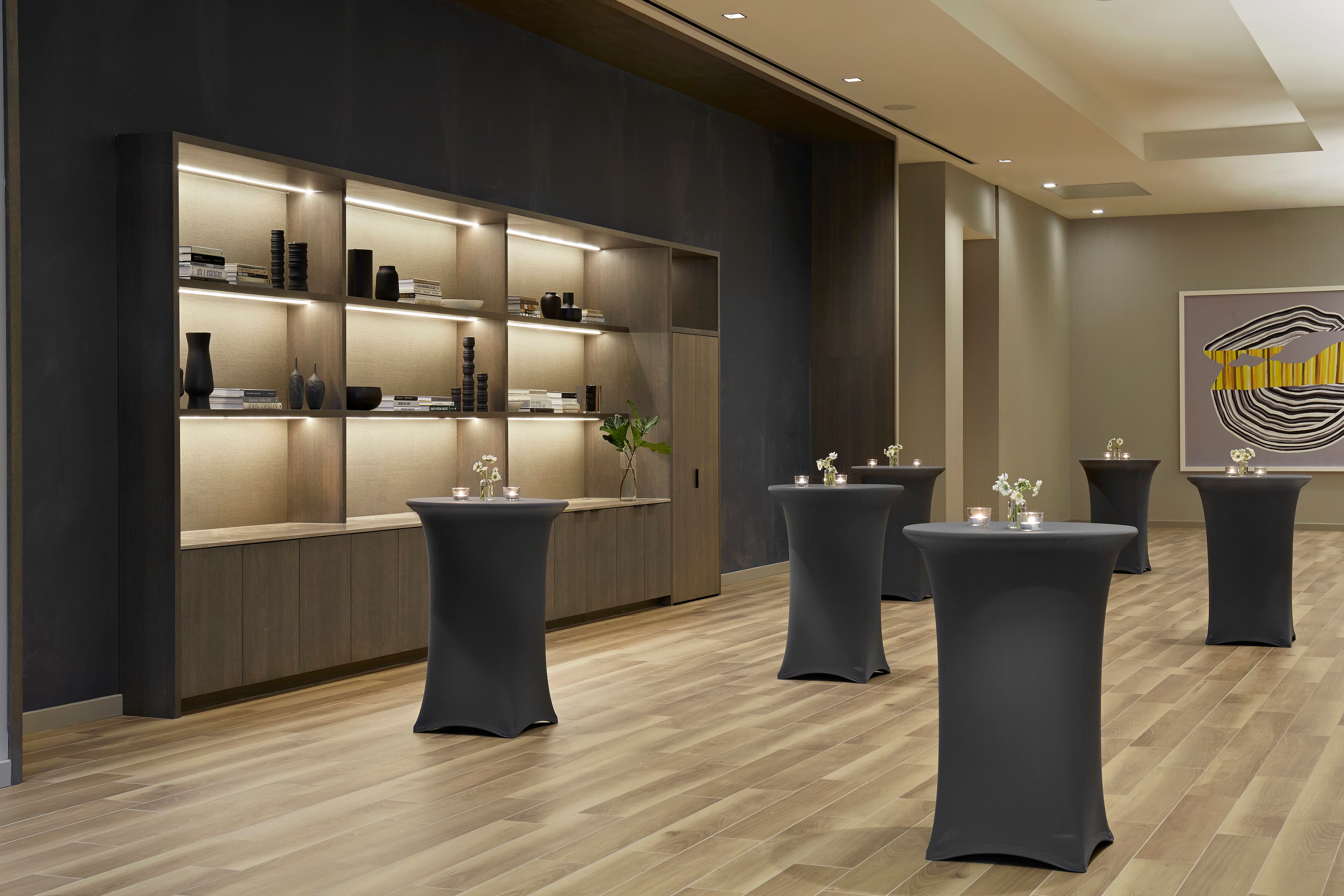 Stylish pre-function area at Kimpton Sawyer