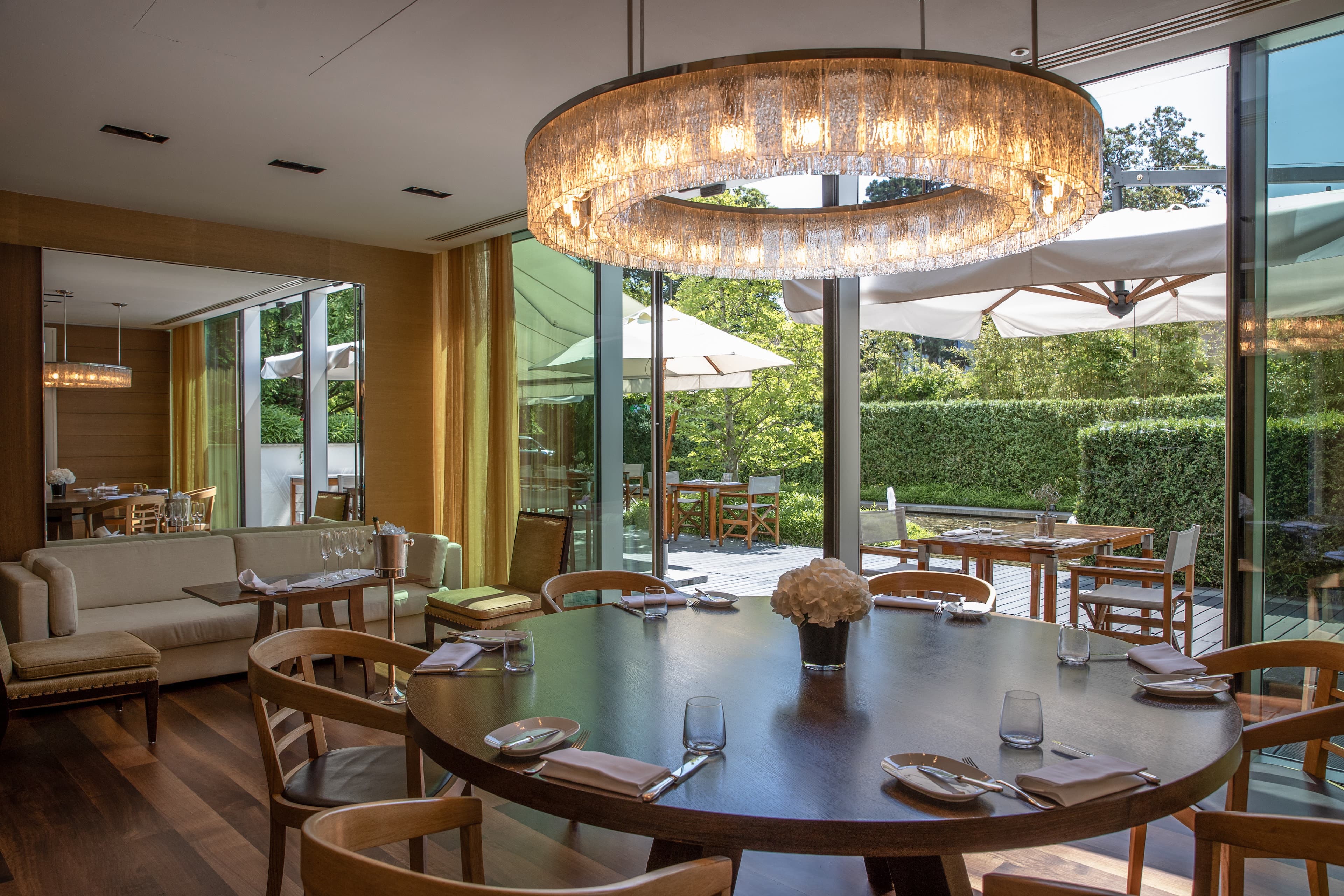 Woods Restaurant serves delicious food indoors and outdoors