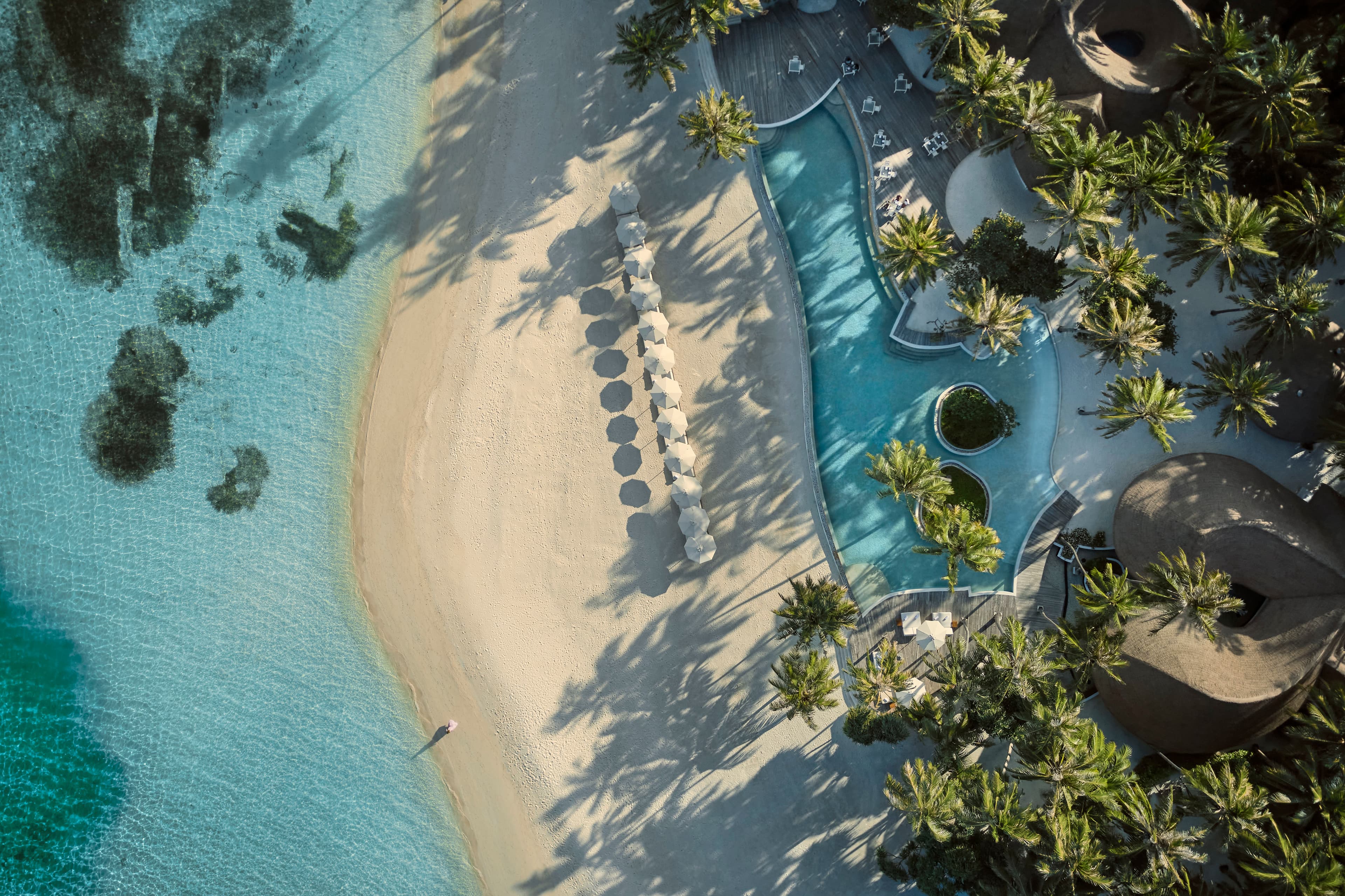 Aerial Beach And Pool