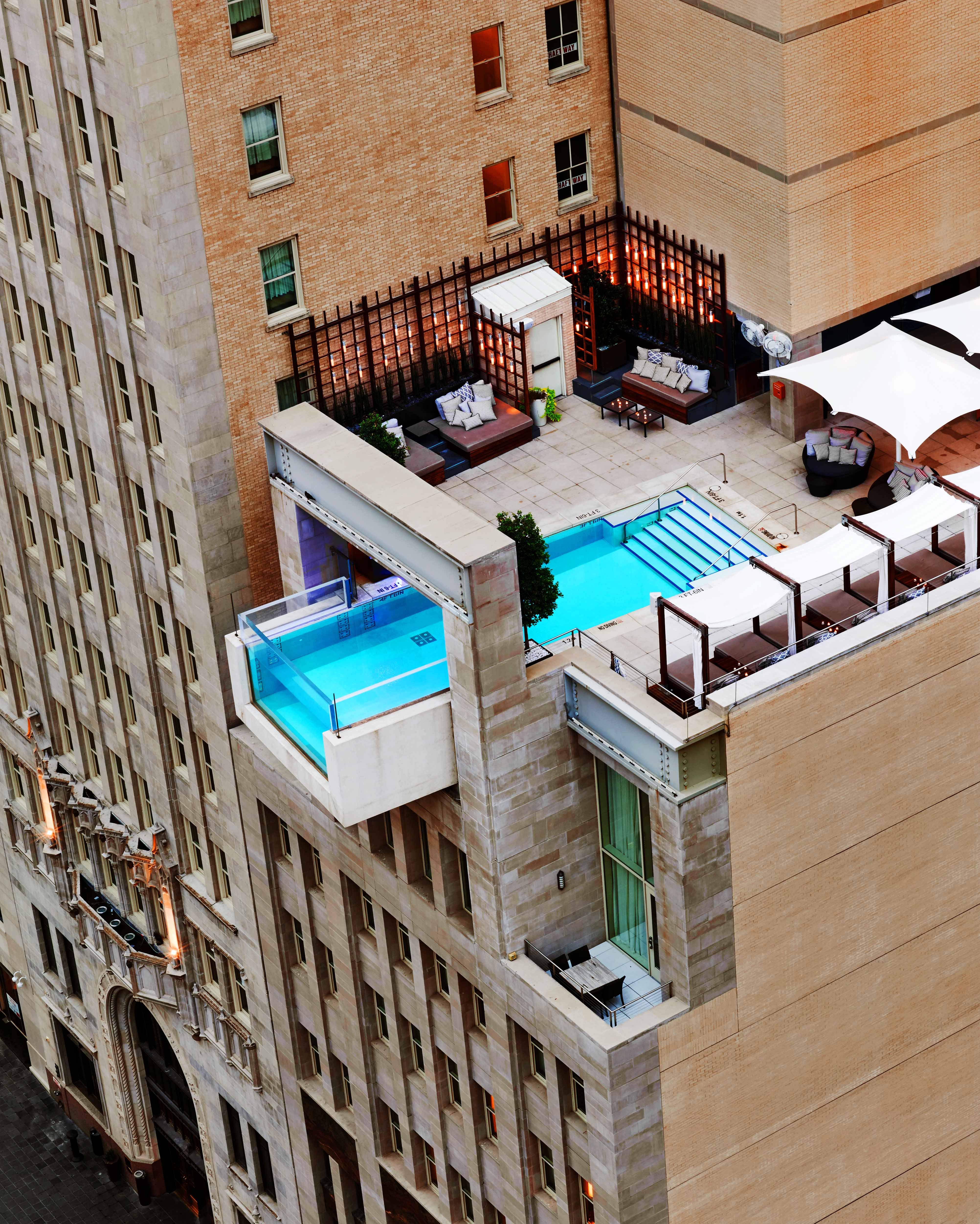 The Pool Aerial View