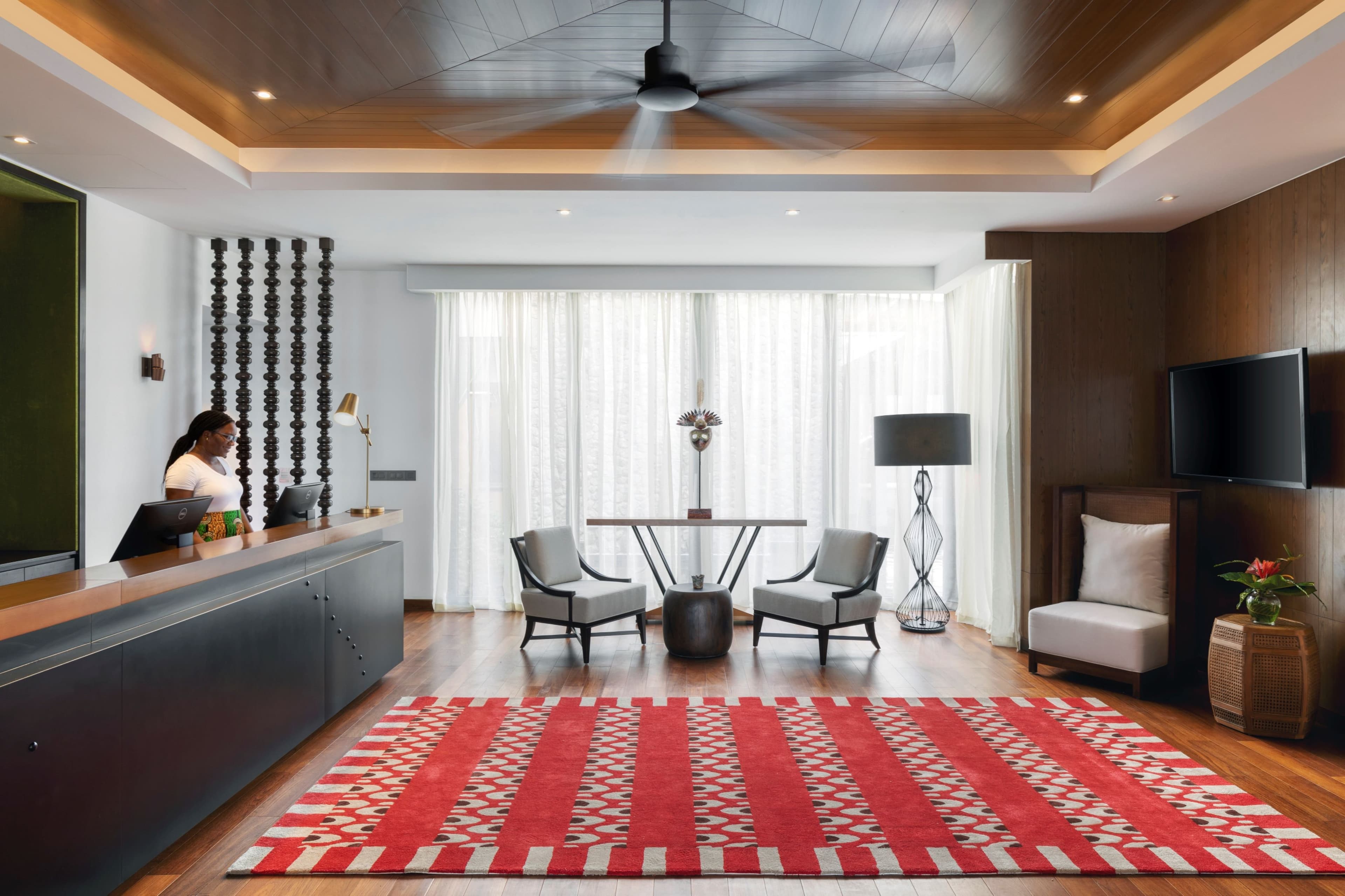 The Front Desk where expert and friendly staff are ready to help.