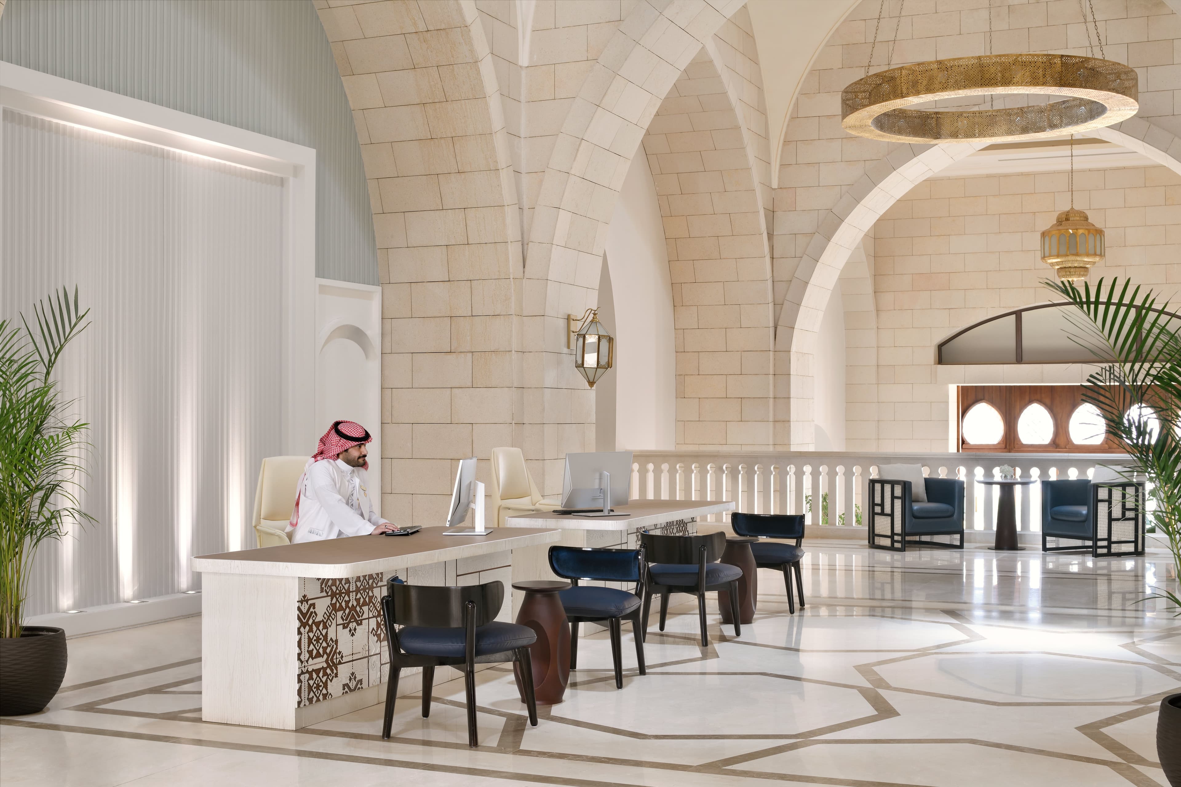 Immerse in unparalleled hospitality when you reach our front desk